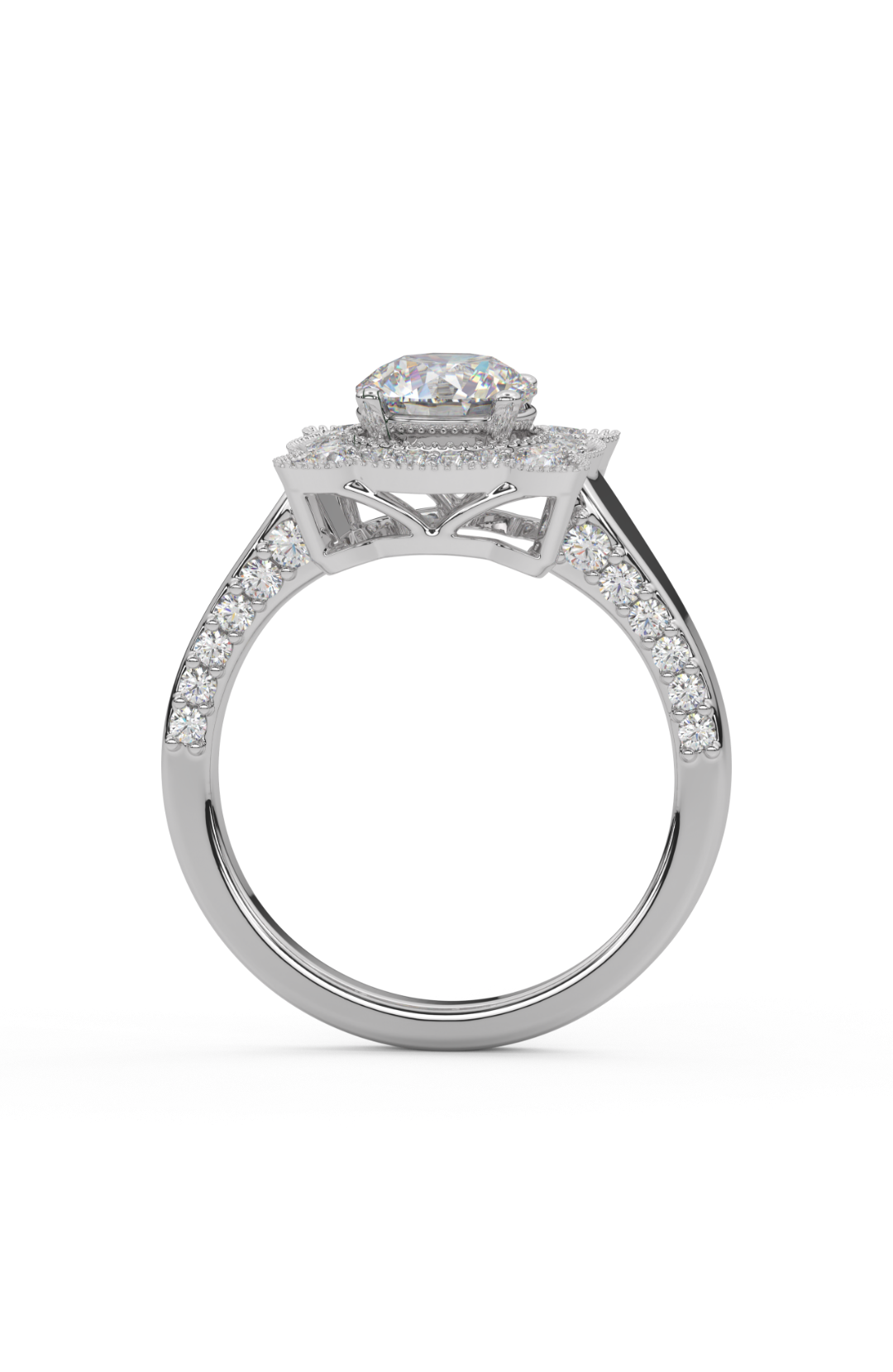 Stellar Halo Silver Ring