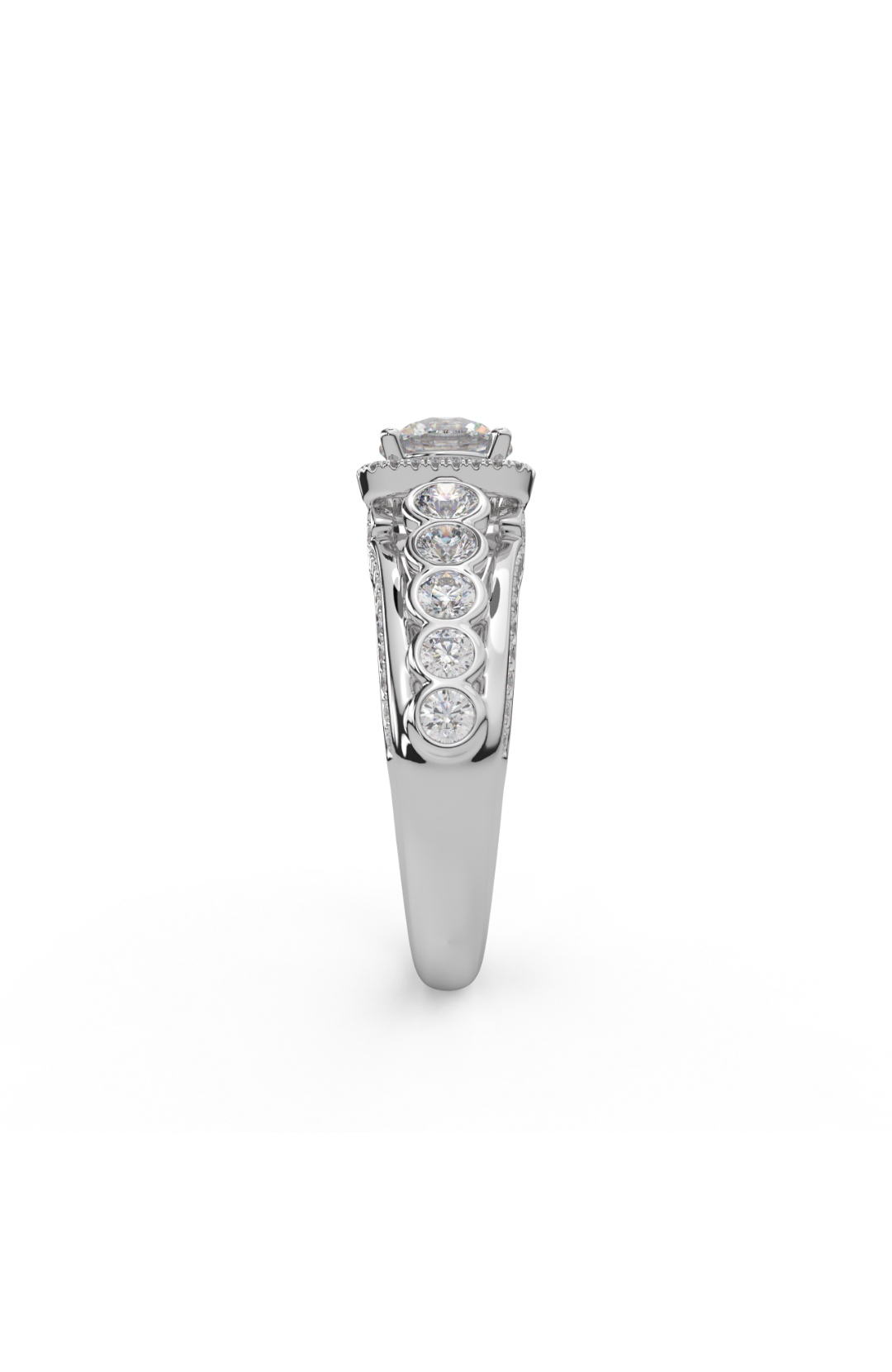 Luminous Moonbeam Sterling Silver Ring