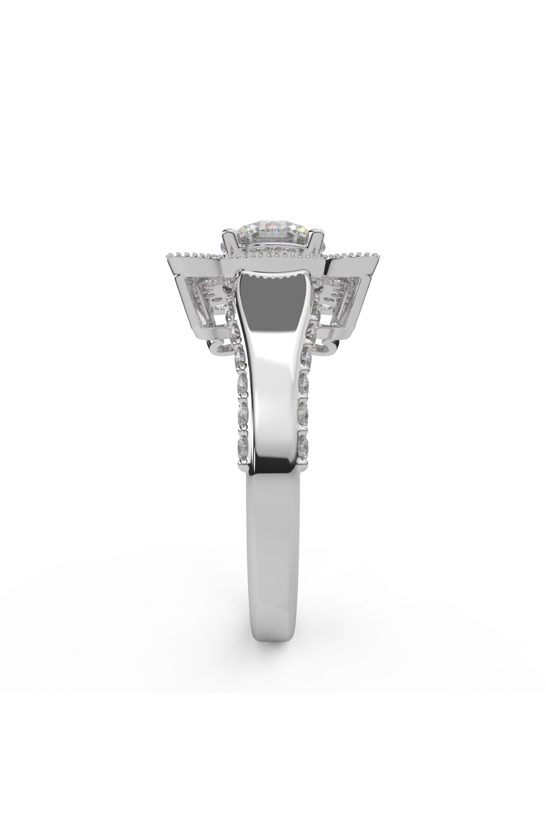 Stellar Halo Silver Ring