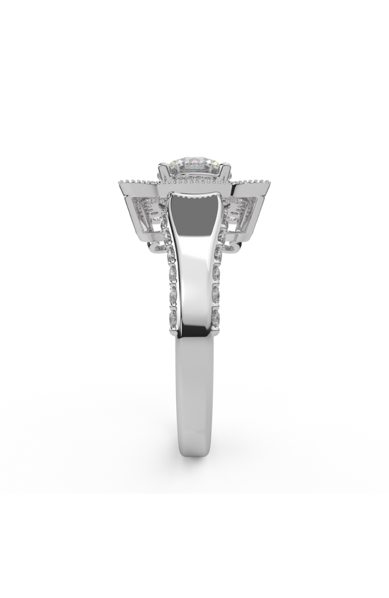 Stellar Halo Silver Ring