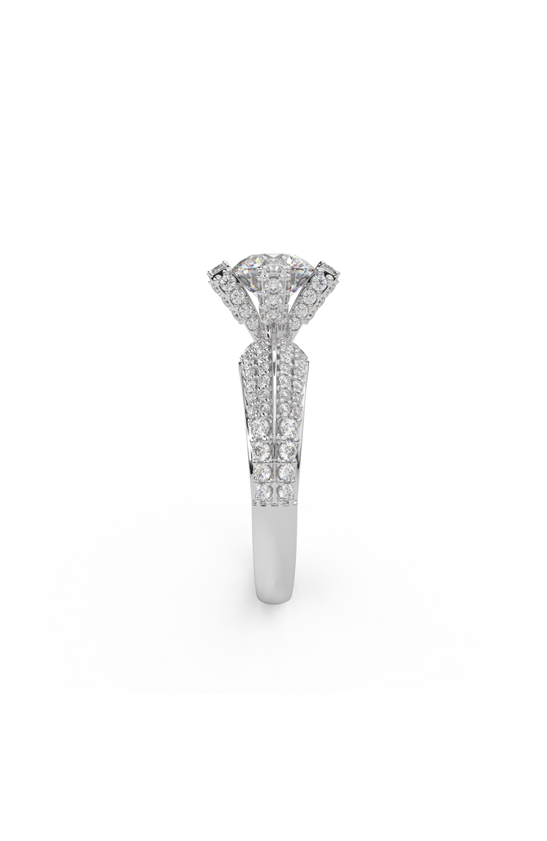 Majestic Solitaire Sterling Silver Ring