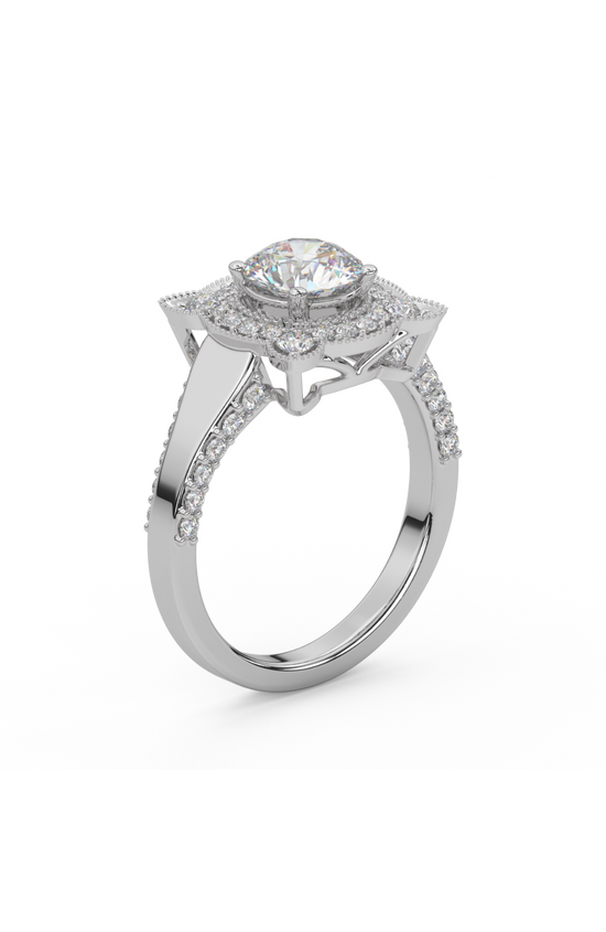 Stellar Halo Silver Ring