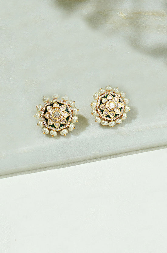 Antique Polki Studs - Joules by Radhika 