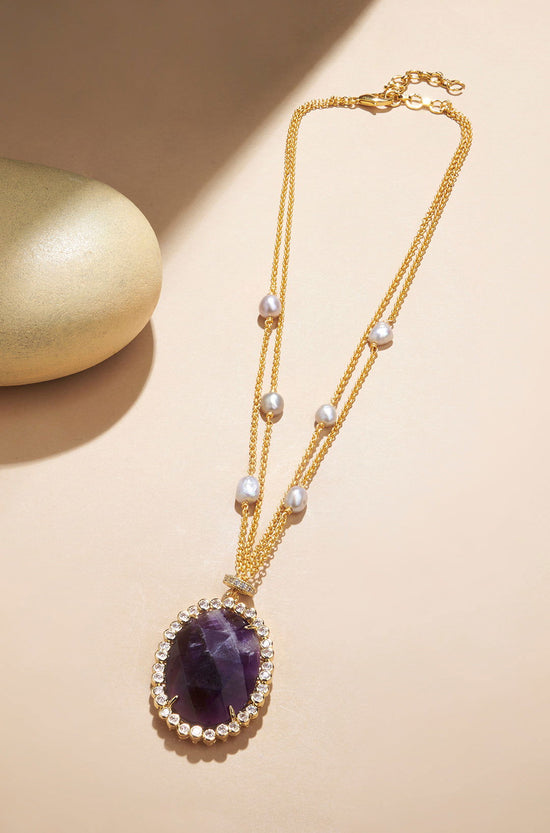 Effervescent Amethyst Necklace - Joules by Radhika 