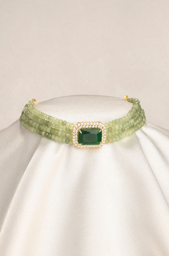 Elegant Green Choker - Joules by Radhika 