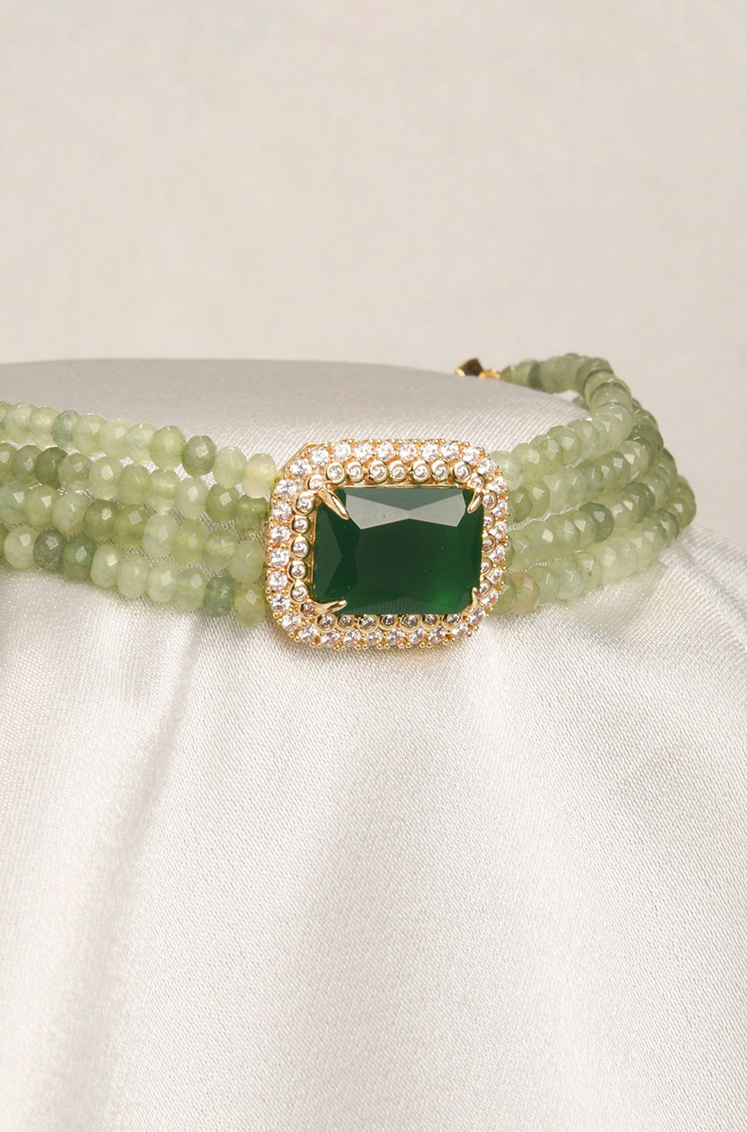 Elegant Green Choker - Joules by Radhika 