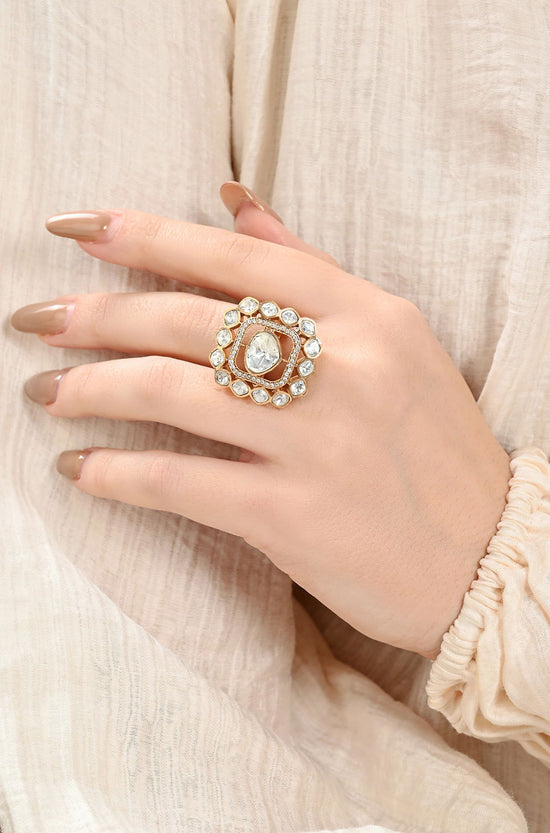 Enigmatic Polki Ring - Joules by Radhika 