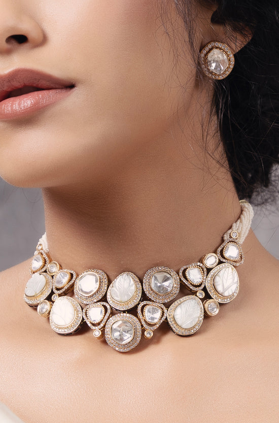 Polki-Pearl Elegant Necklace