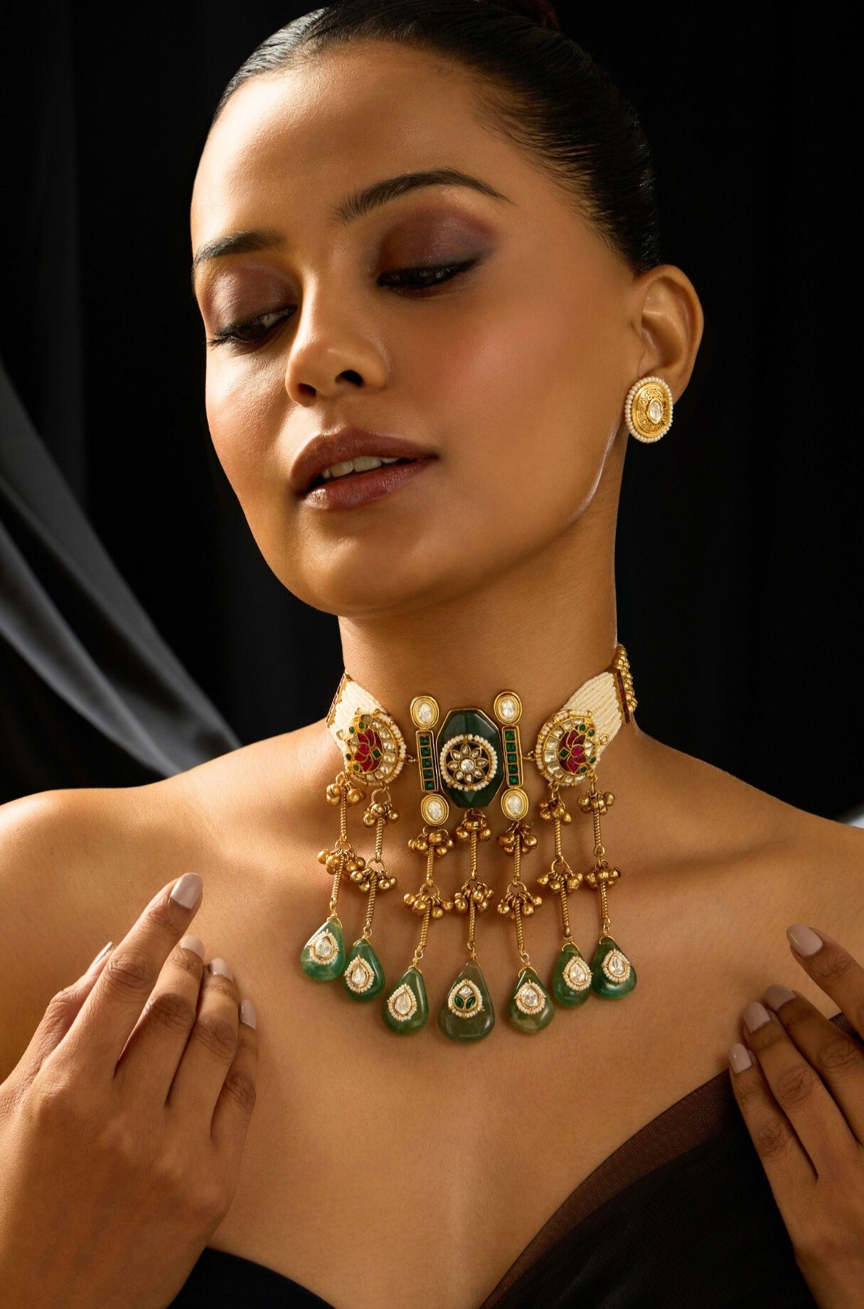 Majestic Rajwadi Necklace Set