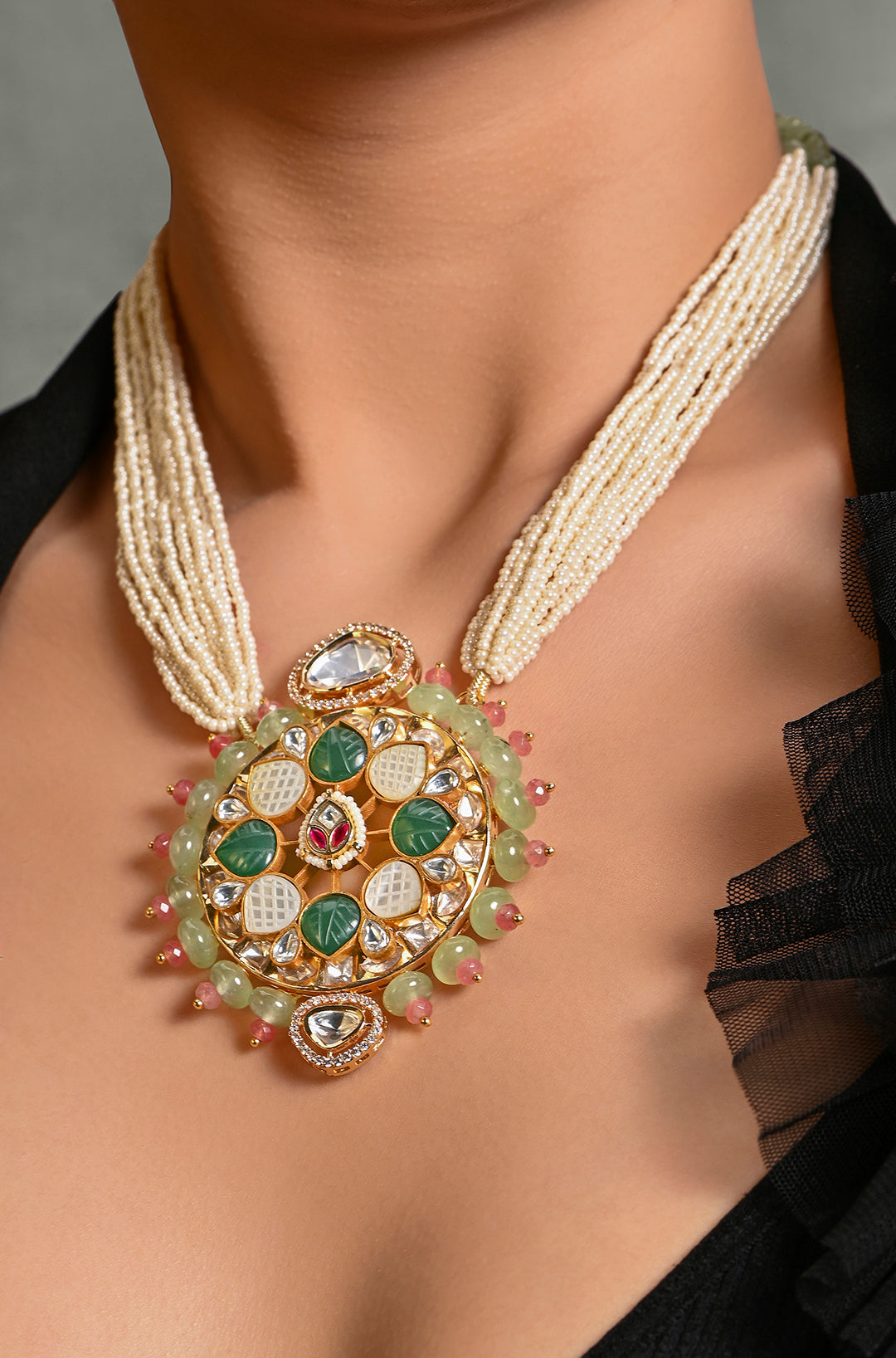 Wondrous Multi-Colour Beaded Necklace
