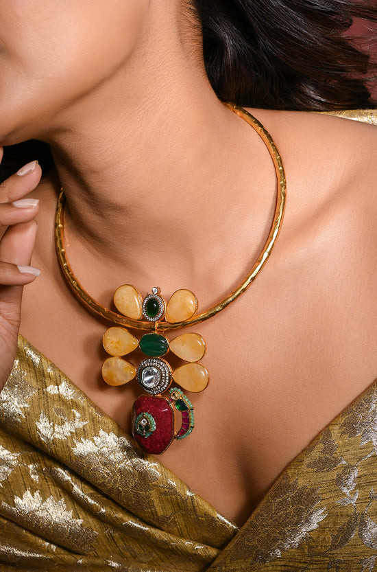 Magnificent Multi-Colour Choker Necklace