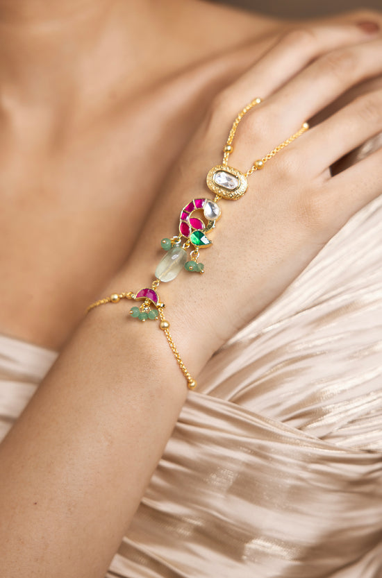 Luxurious Gold Harness Bracelet