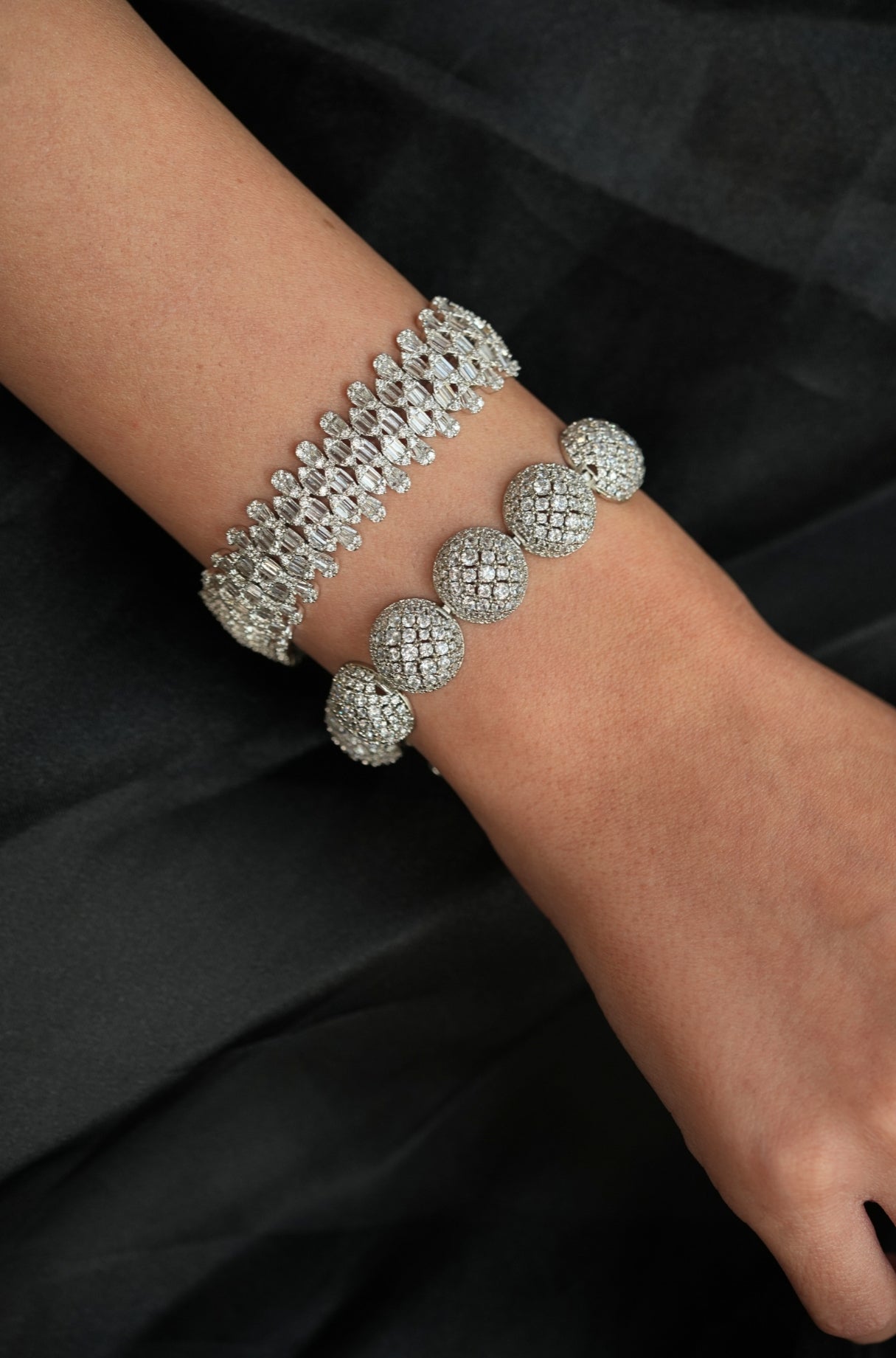 Luxe Dome Silver Bracelet