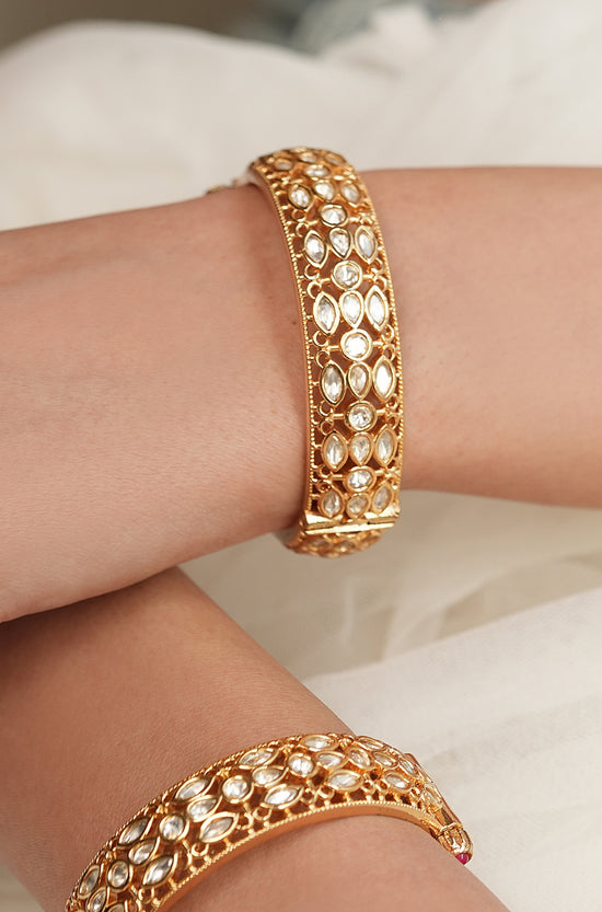 Regal Polki Gold Kada(pair)