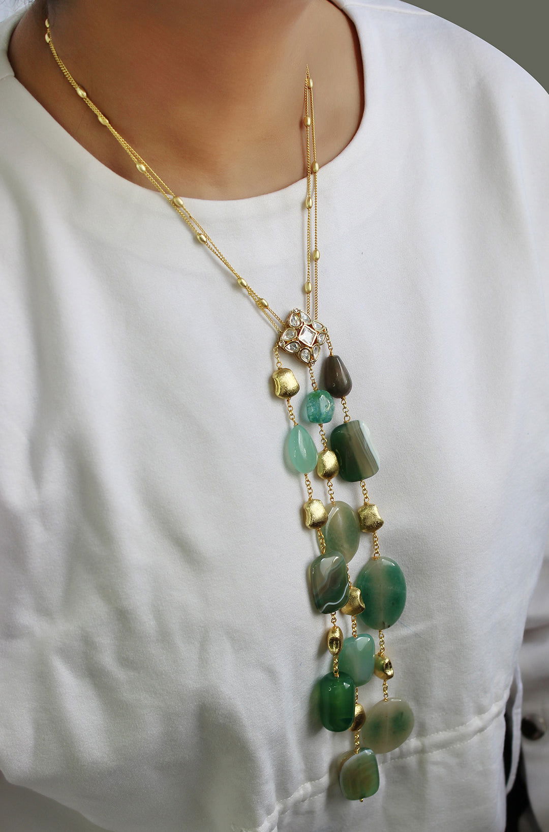 Jewel Tone Necklace - Joules by Radhika 