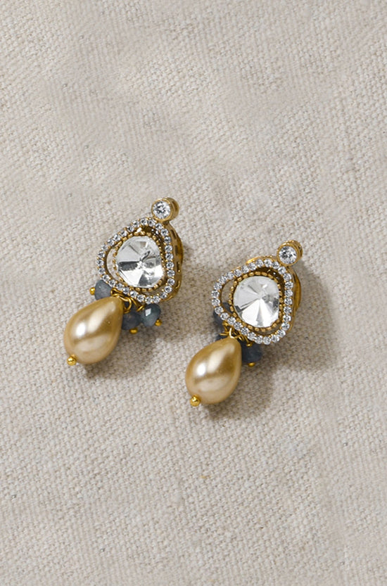 Kundan Whisper Earrings - Joules by Radhika 