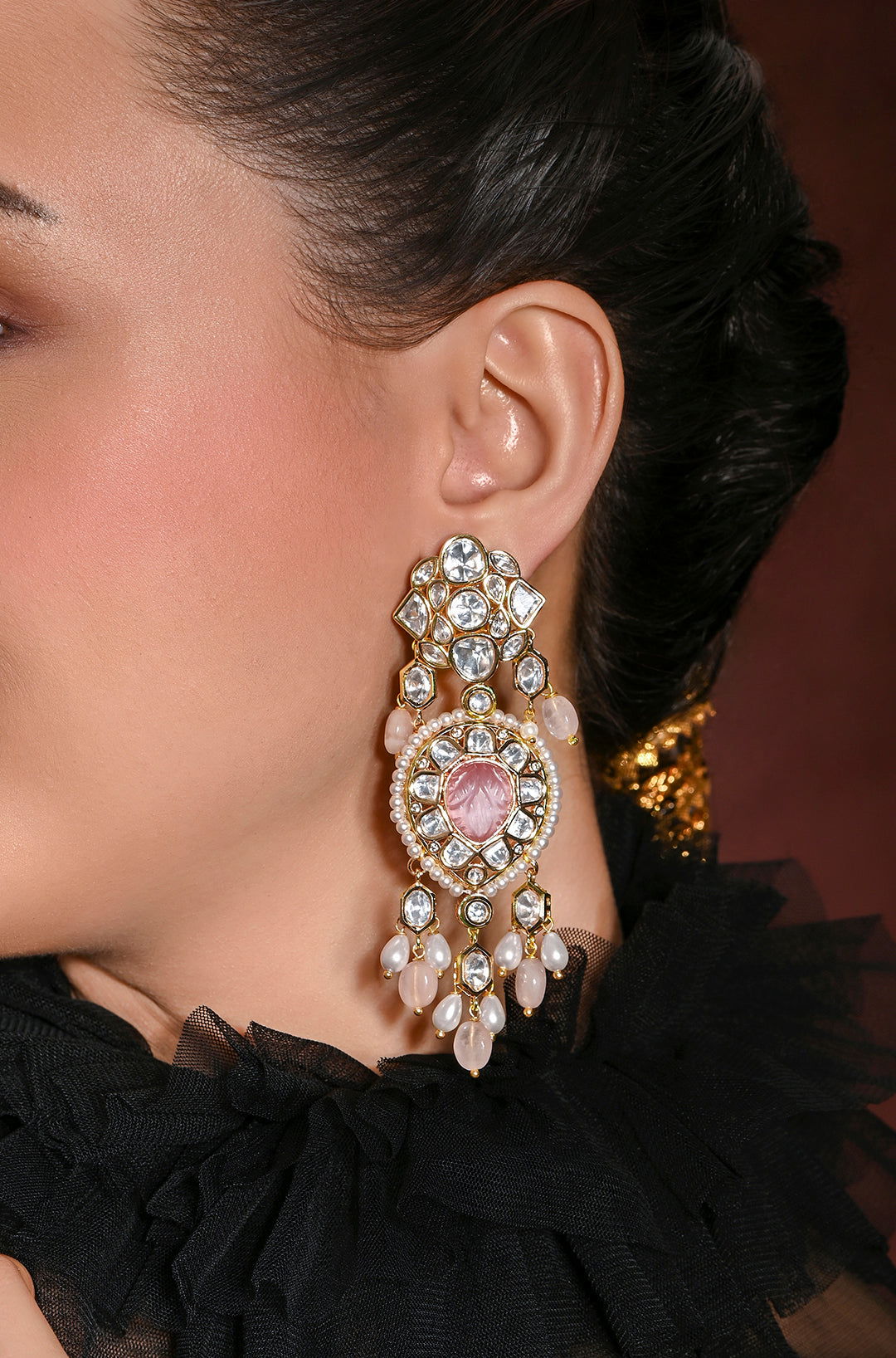 Lustrous Dangler Earrings - Joules by Radhika 