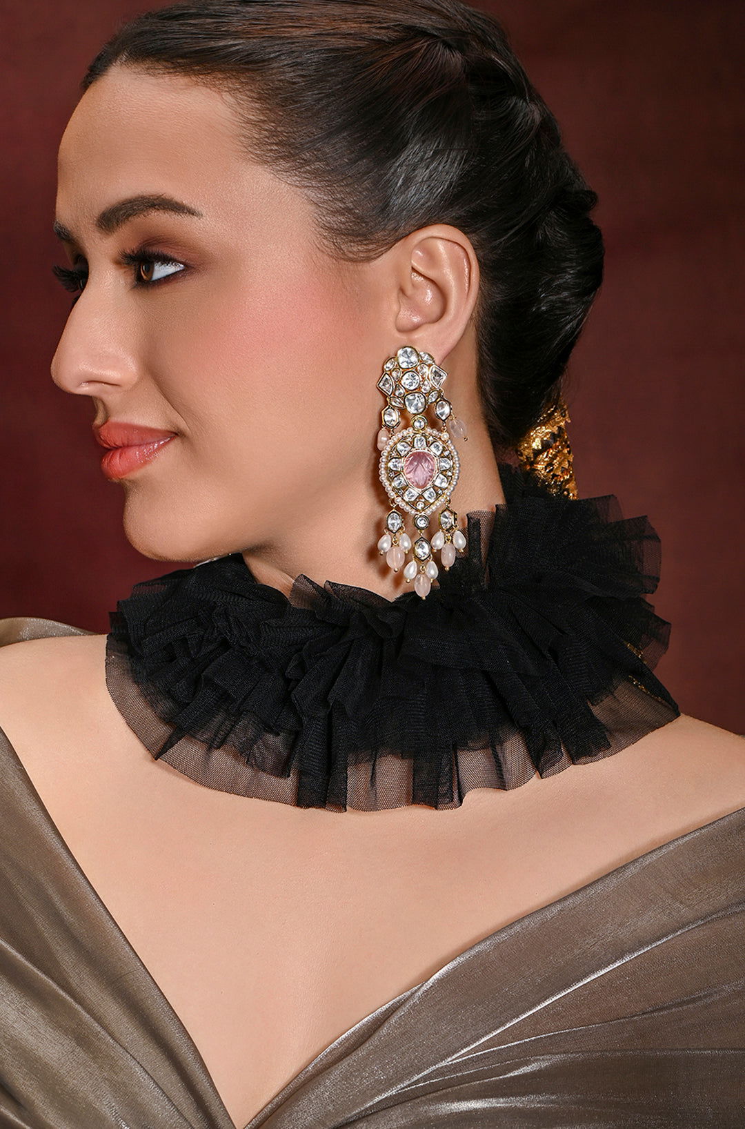 Lustrous Dangler Earrings - Joules by Radhika 