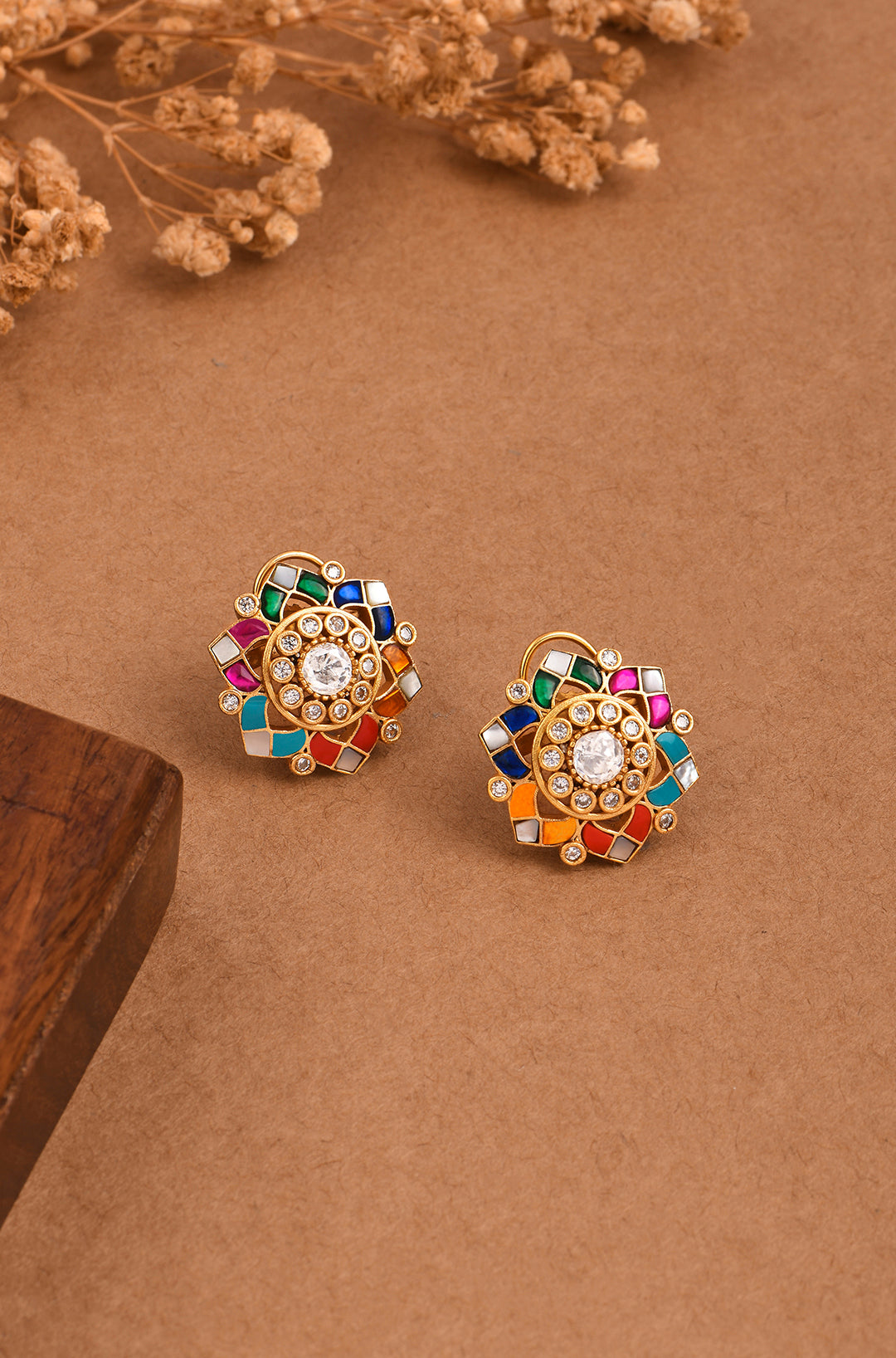 Kaleidoscope Star Stud Earrings