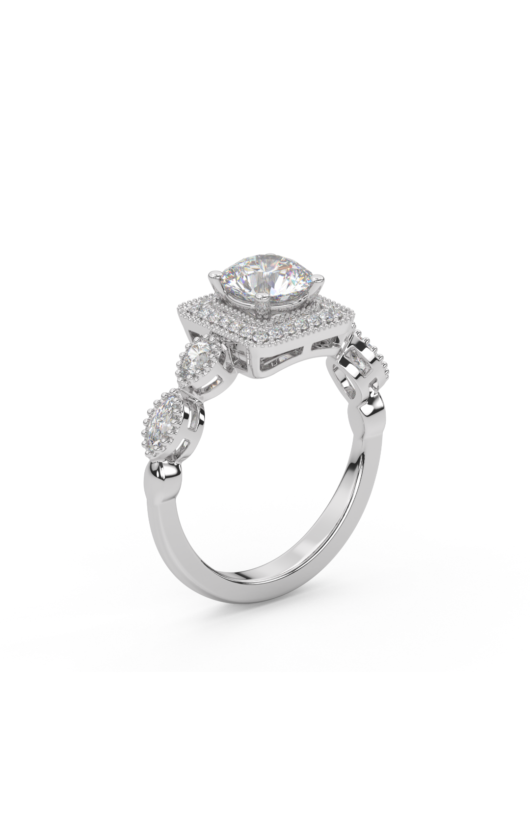 Radiant Moonbeam Silver Ring