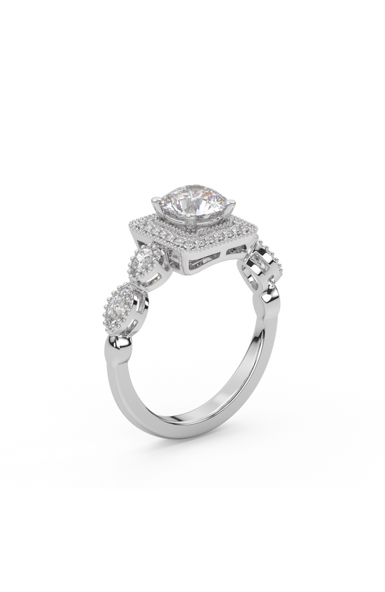 Radiant Moonbeam Silver Ring