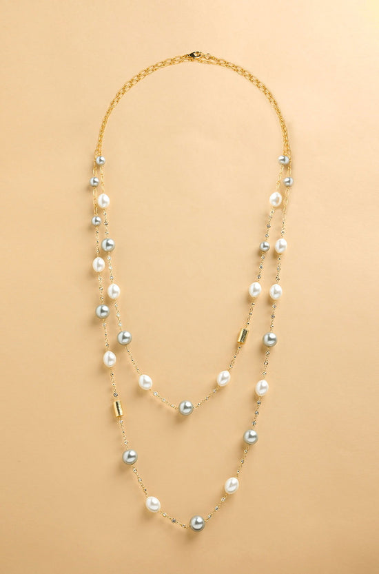 Pearl Beads  Sautoir - Joules by Radhika 