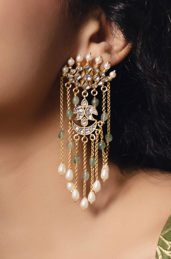 Pearl Dazzling Earrings - Joules by Radhika 