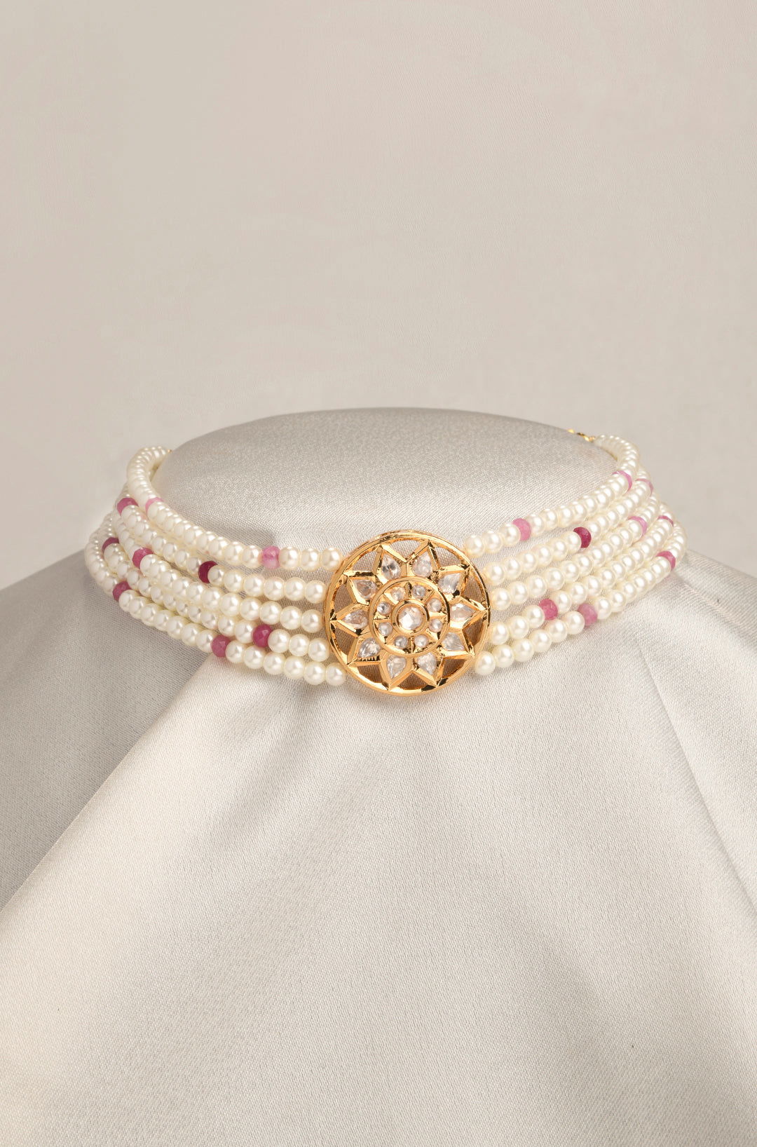 Pearl White Choker - Joules by Radhika 