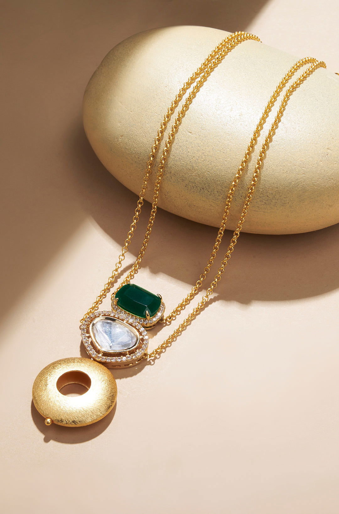 Wondrous Emerald Necklace - Joules by Radhika 