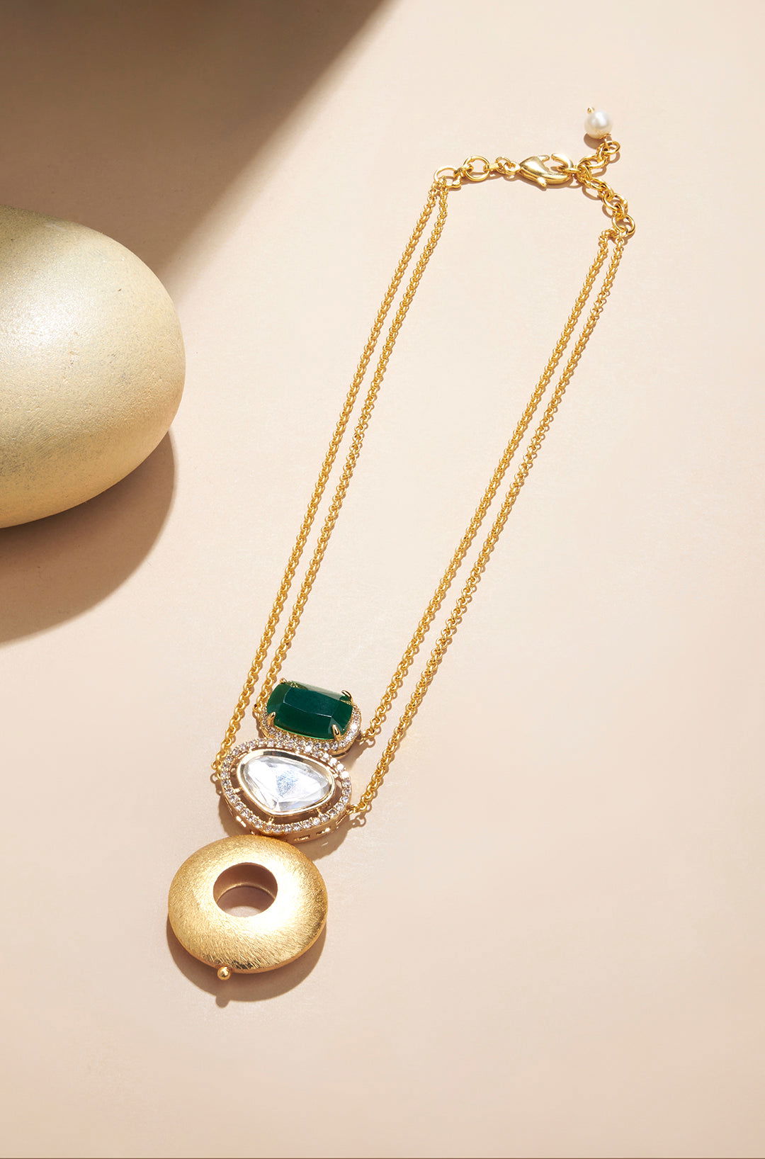 Wondrous Emerald Necklace - Joules by Radhika 